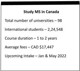 MS in Canada Highlights
